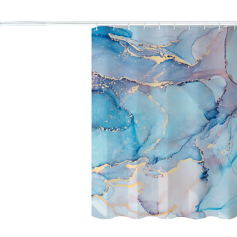 180x200cm Shower Curtain Set with Hooks 3D Marble Fabric Shower Liner Bottom Magnets 180x200cm Shower Curtain Set with Hooks 3D Marble Fabric Shower Liner Bottom Magnets